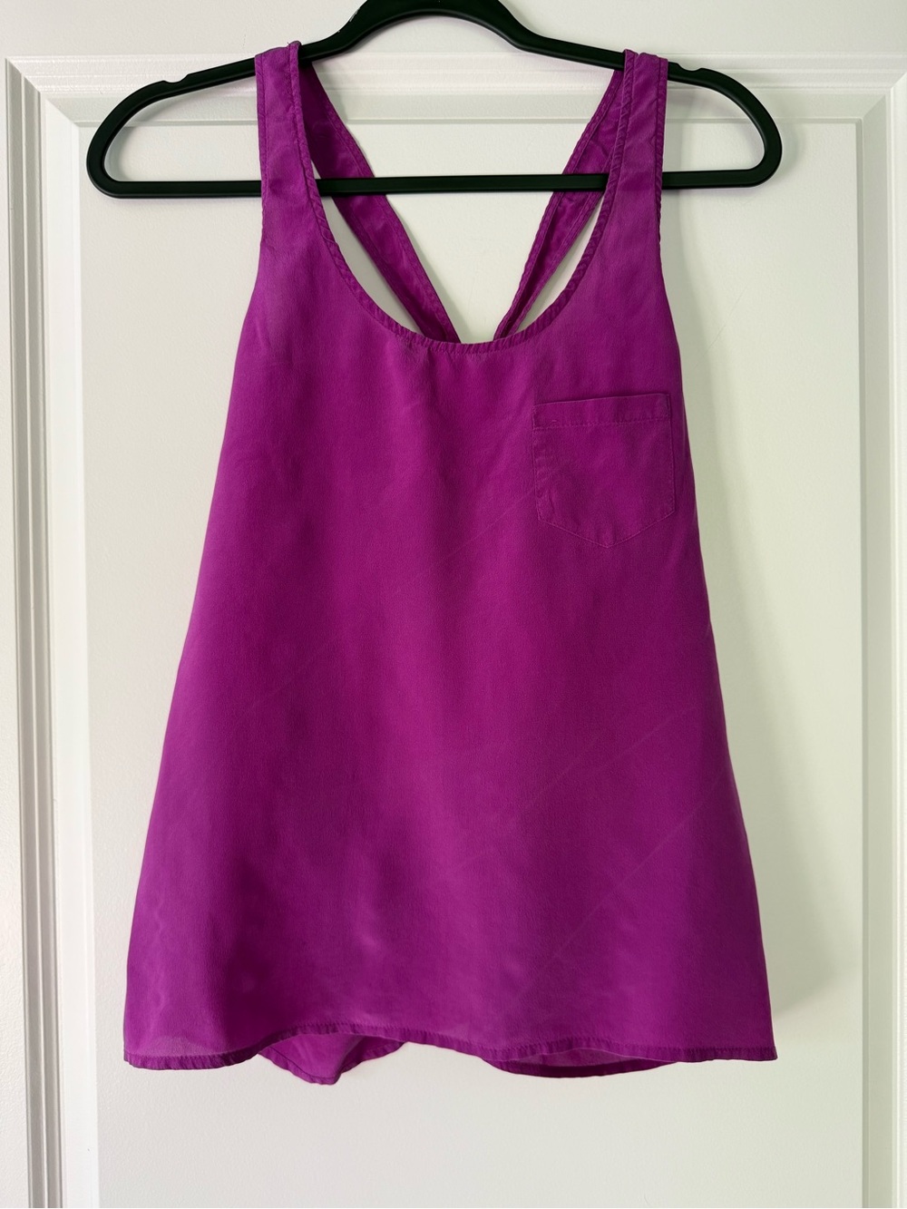 Forever 21 Vibrant Fuchsia Racerback Tank with Pocket